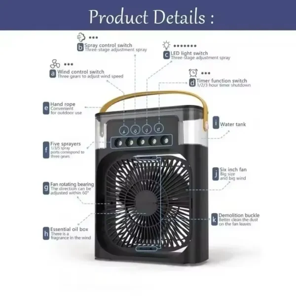 Portable humidifier Fan - Image 5