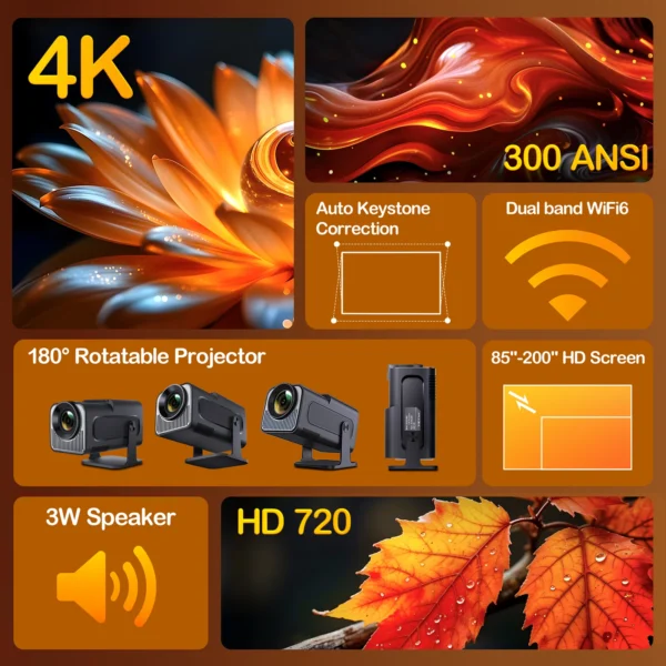 HY320 Mini Android Projector - Image 2