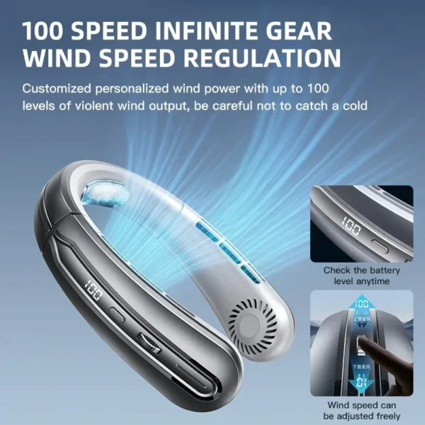 Xiaomi 8000mAh USB Hanging Neck Fan - Image 4